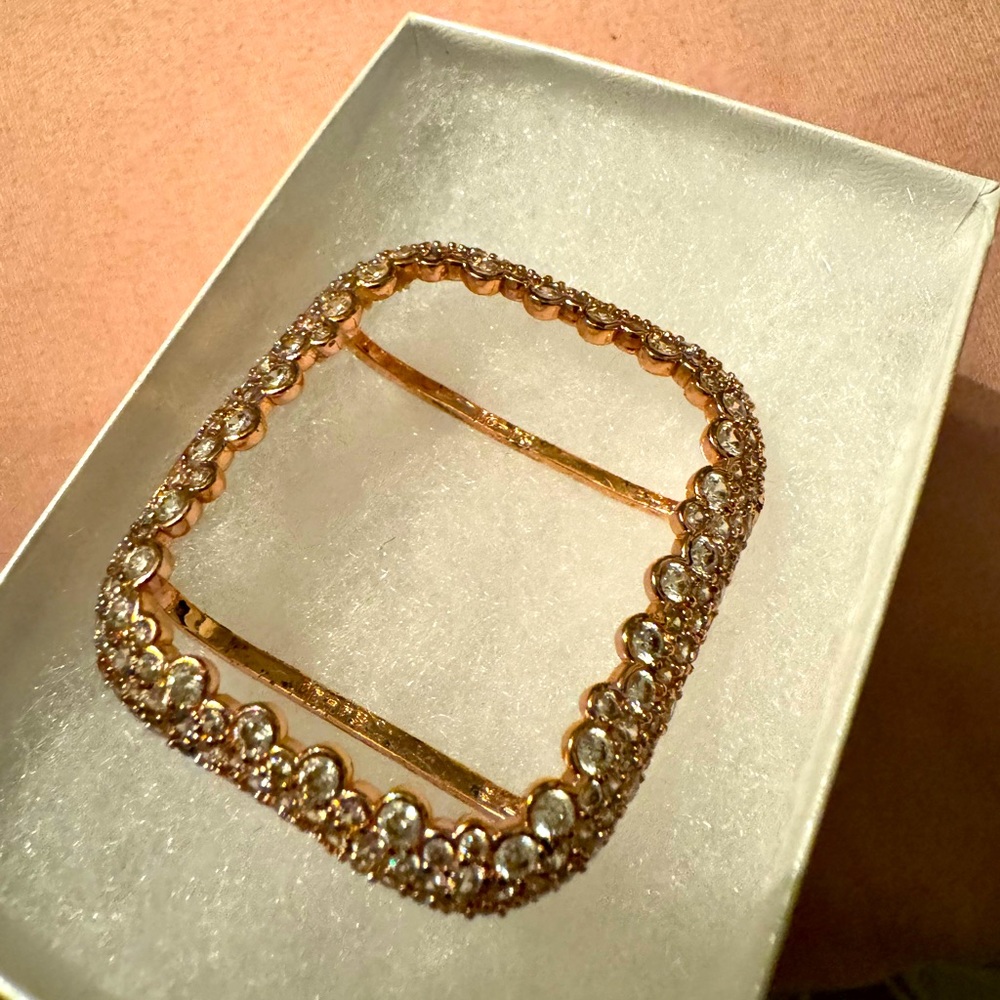 Rose gold apple watch bezel